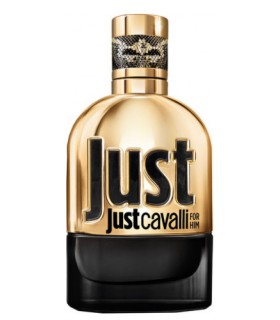 Roberto Cavalli Just Cavalli Gold for Him Eau de Parfum 90ml. DISCONTINUED UNBOX